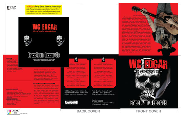 Wc Edgar CD inserts by Caligraphics